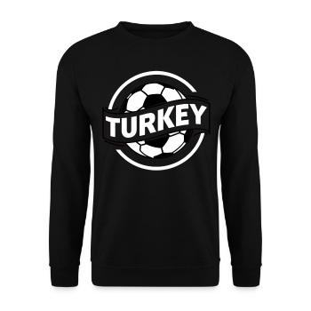 Turquie Cadeau Turquie Football Europe Turquie - Sweat-shirt Unisexe - noir - Devant - Alina (178cm) & Michal (187cm)