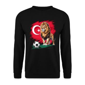Turquie Cadeau Turquie Football Europe Turquie - Sweat-shirt Unisexe - noir - Devant - Alina (178cm) & Michal (187cm)