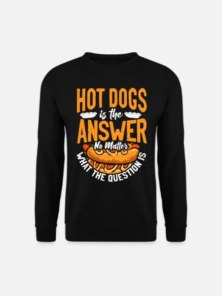 Hotdog voksen hotdog er - Unisex sweater - sort