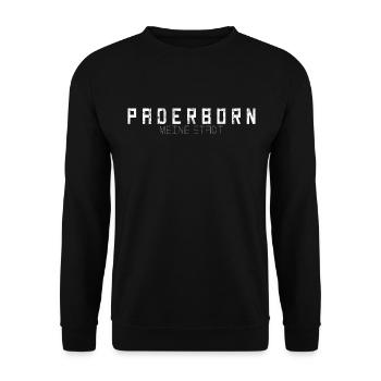 Paderborn Ma ville - Sweat-shirt Unisexe - noir - Devant - Alina (178cm) & Michal (187cm)