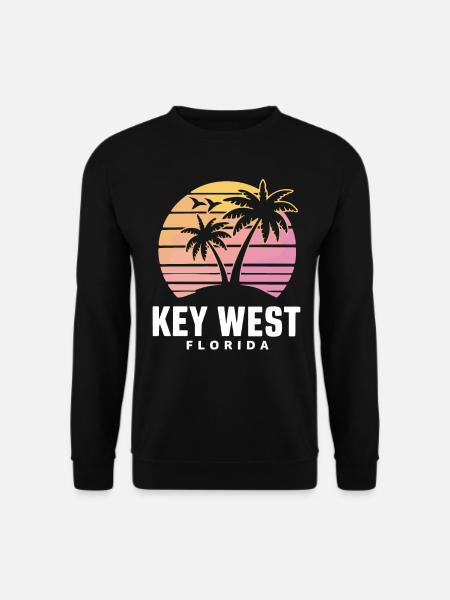 Key West Florida Sonnenuntergang Design - Unisex Pullover - Schwarz