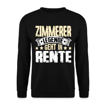 Carpenter legend retires - Unisex Sweatshirt - black - Front - Alina (178cm) & Michal (187cm)