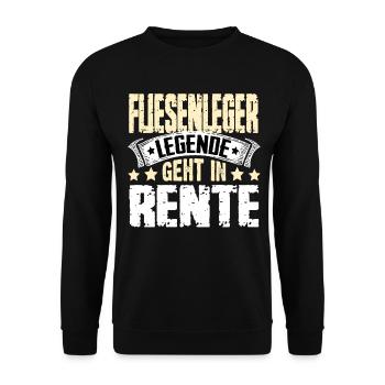 Tiler legend retires - Unisex Sweatshirt - black - Front - Alina (178cm) & Michal (187cm)