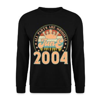 Juin 2004. Cadeau d’anniversaire juin 2004. June - Sweat-shirt Unisexe - noir - Devant - Alina (178cm) & Michal (187cm)
