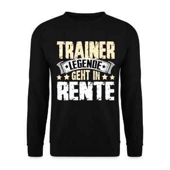 Coach legend retires - Unisex Sweatshirt - black - Front - Alina (178cm) & Michal (187cm)