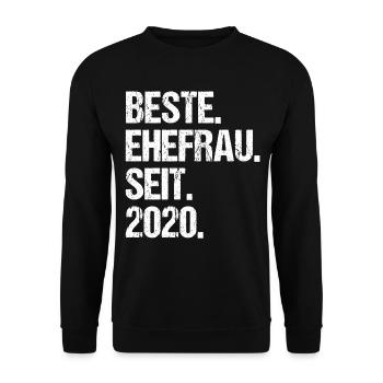Meilleure épouse de la Saint-Valentin depuis 2020 - Sweat-shirt Unisexe - noir - Devant - Alina (178cm) & Michal (187cm)