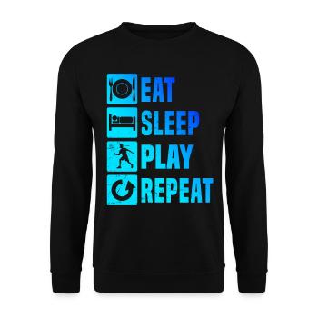 Squash Hommes Badminton Femmes Badminton Badminton - Sweat-shirt Unisexe - noir - Devant - Alina (178cm) & Michal (187cm)