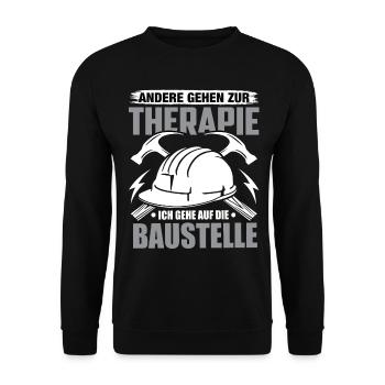 Craft Craftsman Craftsman Humor Construction Site - Unisex Sweatshirt - black - Front - Alina (178cm) & Michal (187cm)
