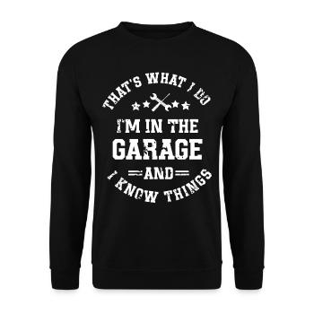 Mécanicien automobile, mécatronicien, technicien tournevis, dictons - Sweat-shirt Unisexe - noir - Devant - Alina (178cm) & Michal (187cm)