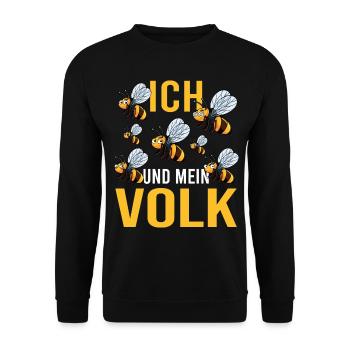 Me and my colony Bees Beekeeping Honey - Unisex Sweatshirt - black - Front - Alina (178cm) & Michal (187cm)