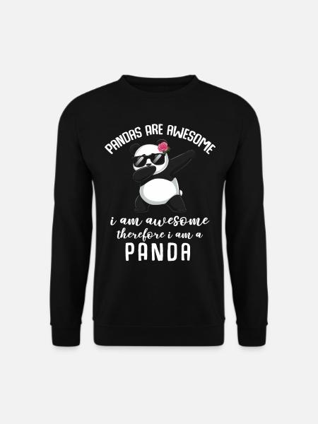 Panda Panda Bear Funny - Unisex Sweatshirt - black
