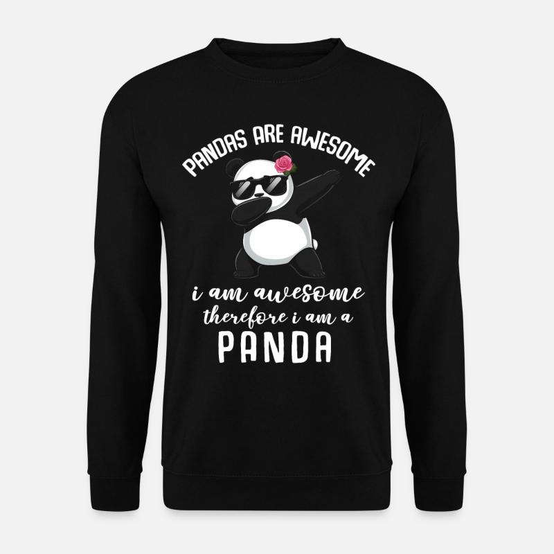 Panda Panda Ours Drôle - Sweat-shirt Unisexe - noir