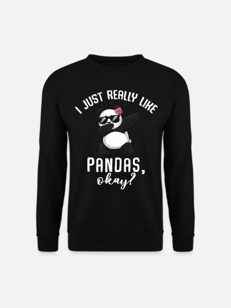 Panda Panda Bear Funny - Unisex Sweatshirt - black