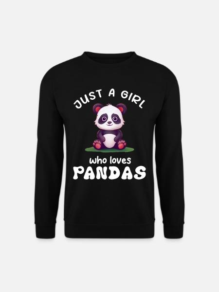 Panda Panda Bear Funny - Unisex Sweatshirt - black