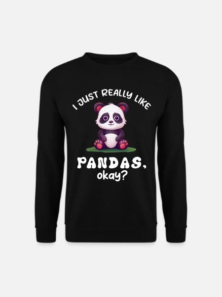 Panda Panda Bear Funny - Unisex Sweatshirt - black
