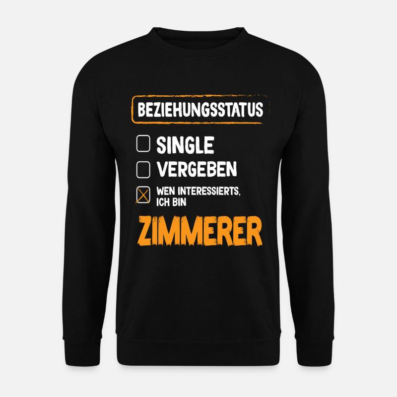 Zimmerer Beziehungsstatus - Unisex Pullover - Schwarz