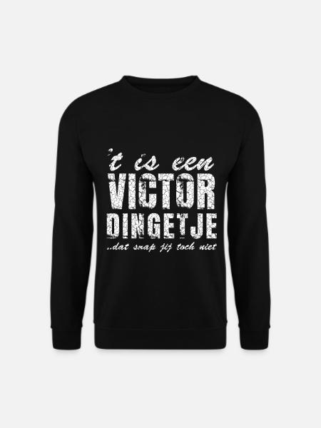 Cool nom de la chemise design Victor, personnalisé - Sweat-shirt Unisexe - noir