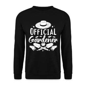 Landscaping Hobby Gardener Gardening - Official Ga - Unisex Sweatshirt - black - Front - Alina (178cm) & Michal (187cm)