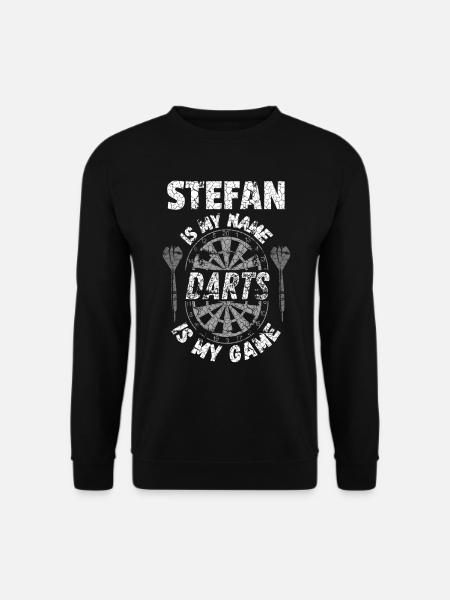 T-shirt de fléchettes personnalisé pour Stefan - Sweat-shirt Unisexe - noir