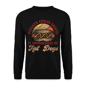 Hot Dog Adulte Rétro Vintage - Sweat-shirt Unisexe - noir - Devant - Alina (178cm) & Michal (187cm)