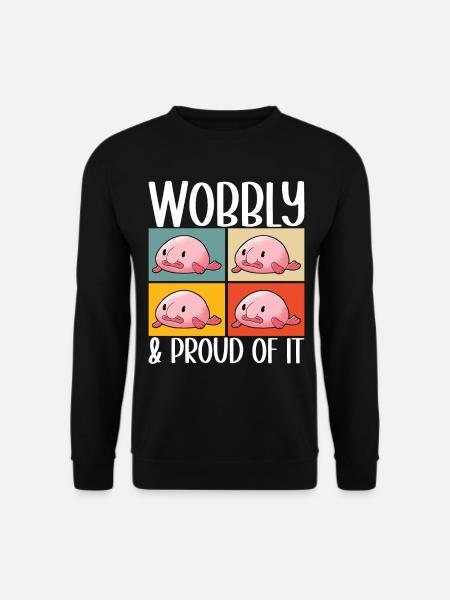Cute Blob Fish Ugly Fish - Unisex Sweatshirt - black