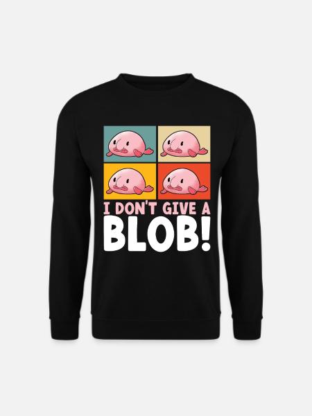 Poisson blob mignon poisson laid - Sweat-shirt Unisexe - noir