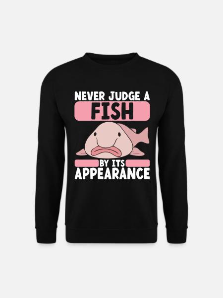 Cute Blob Fish Ugly Fish - Unisex Sweatshirt - black