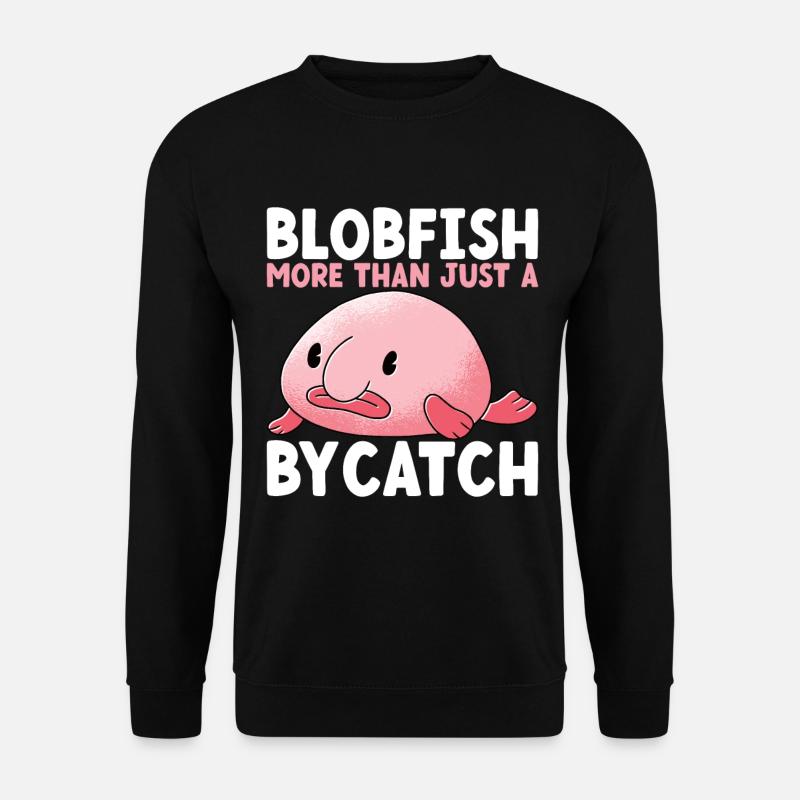 Poisson blob mignon poisson laid - Sweat-shirt Unisexe - noir