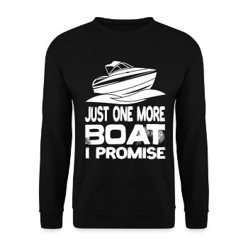 Juste un bateau de plus que je promets bateau yacht bateau à moteur - Sweat-shirt Unisexe - noir - Devant - Alina (178cm) & Michal (187cm)