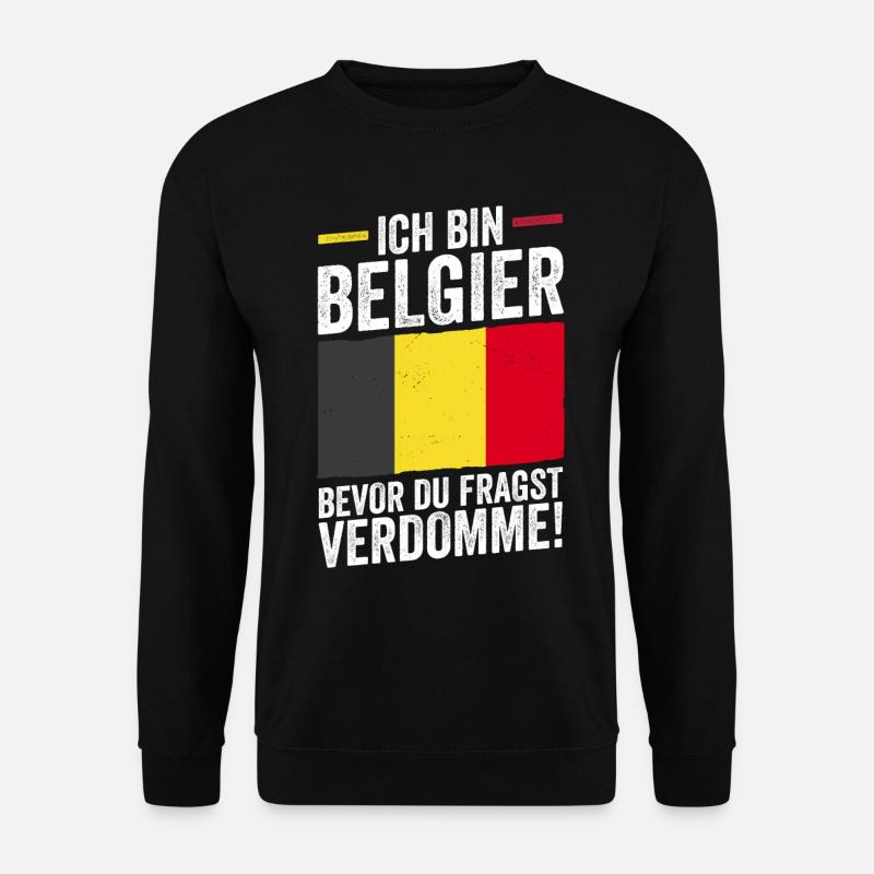 Belgian Belgian Belgium - Unisex Sweatshirt - black
