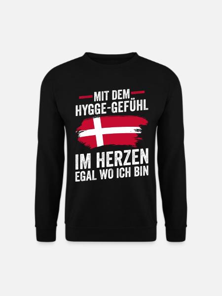Dänen Dänisch Dänemark - Unisex Pullover - Schwarz