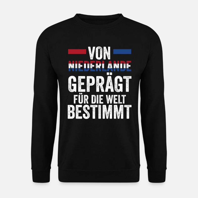Pays-Bas Pays-Bas Pays-Bas - Sweat-shirt Unisexe - noir