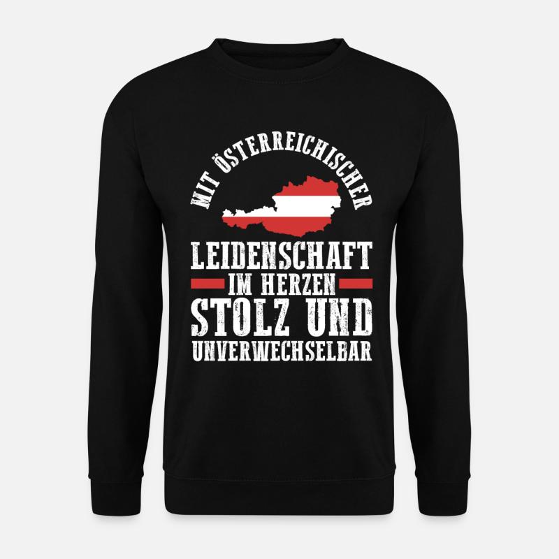 Austrians Austria - Unisex Sweatshirt - black