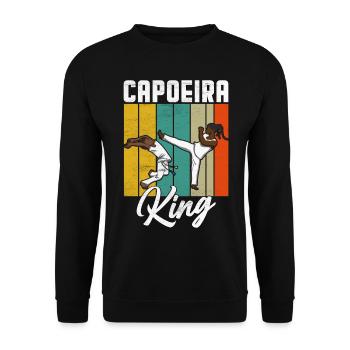 Capoeira König - Unisex Pullover - Schwarz - Vorne - Alina (178cm) & Michal (187cm)