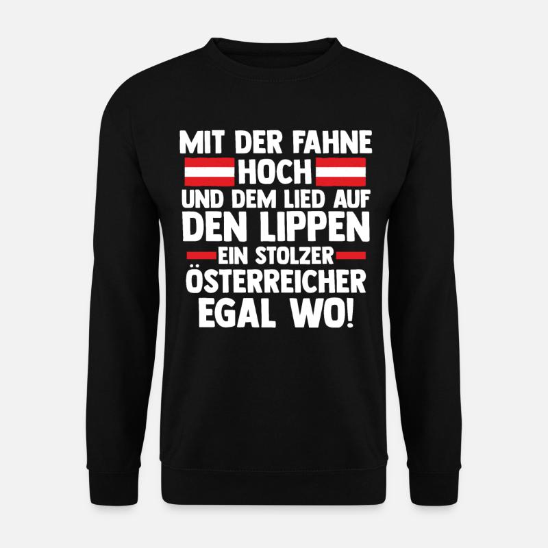 Autrichiens Autriche - Sweat-shirt Unisexe - noir