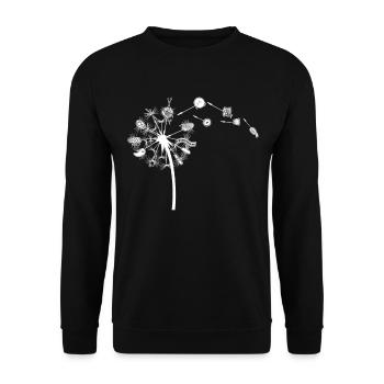Dandelion - Sewing Pusteblume Sewing - Unisex Pullover - Schwarz - Vorne - Alina (178cm) & Michal (187cm)