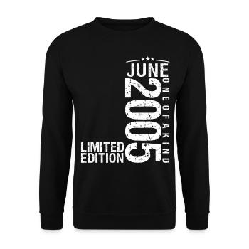 June 2005 June Anniversary June 2005 - Unisex Sweatshirt - black - Front - Alina (178cm) & Michal (187cm)