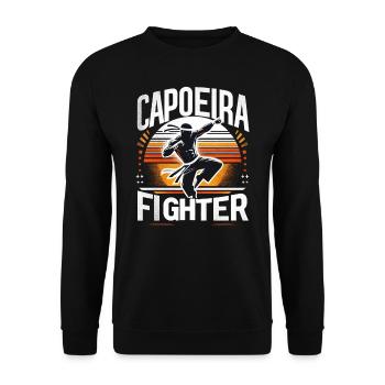 Capoeira-Kämpfer - Unisex Pullover - Schwarz - Vorne - Alina (178cm) & Michal (187cm)