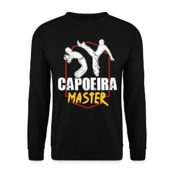 Maître de capoeira - Sweat-shirt Unisexe - noir - Devant - Alina (178cm) & Michal (187cm)