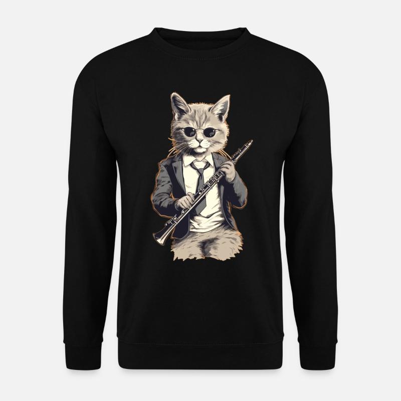 Clarinet Wind Instrument Clarinet player - Unisex Sweatshirt - black