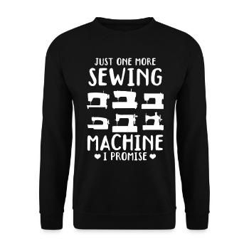 Juste une machine à coudre de plus, je vous le promets - Sewing Lo - Sweat-shirt Unisexe - noir - Devant - Alina (178cm) & Michal (187cm)