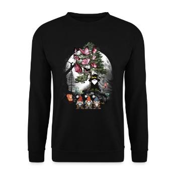 Conte de fées Conte de fées Personnage Gnome Sorcier Nain Enfant - Sweat-shirt Unisexe - noir - Devant - Alina (178cm) & Michal (187cm)