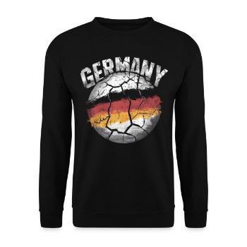 Germany German German GER Almanya Alemania - Unisex Sweatshirt - black - Front - Alina (178cm) & Michal (187cm)