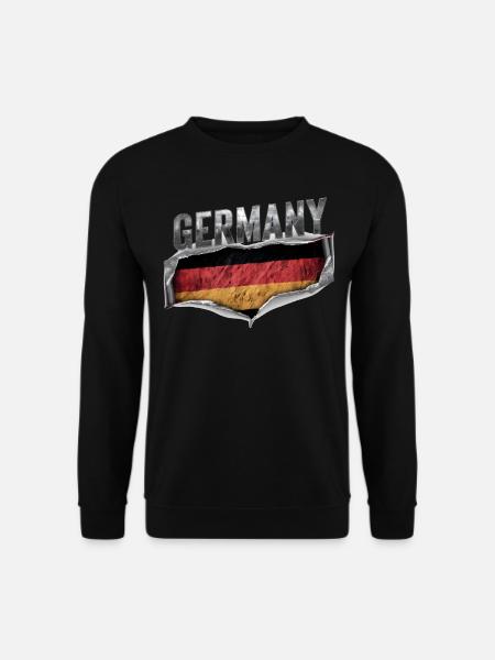 Deutschland Deutscher Deutsch GER Almanya Alemania - Unisex Pullover - Schwarz