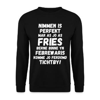 Frieze birthday spell born in February - Unisex Sweatshirt - black - Front - Alina (178cm) & Michal (187cm)