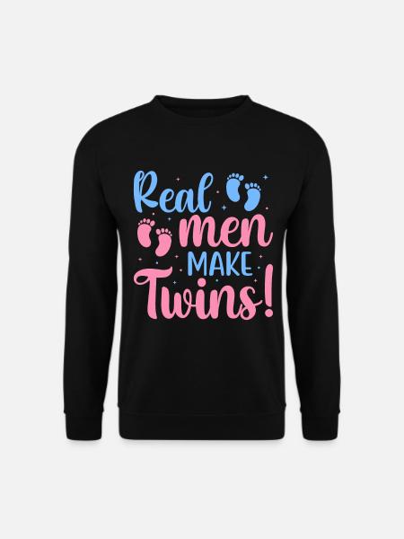 Real Men Make Twins - Unisex Sweatshirt - black