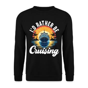 Croisière Vacances Bateau de croisière - Sweat-shirt Unisexe - noir - Devant - Alina (178cm) & Michal (187cm)