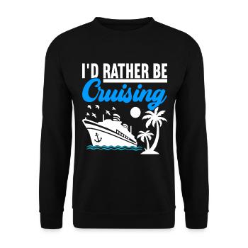 Croisière Vacances Bateau de croisière - Sweat-shirt Unisexe - noir - Devant - Alina (178cm) & Michal (187cm)