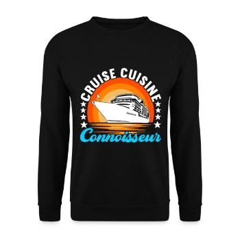 Croisière Vacances Bateau de croisière - Sweat-shirt Unisexe - noir - Devant - Alina (178cm) & Michal (187cm)
