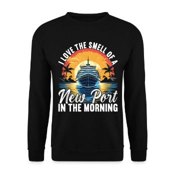 Croisière Vacances Bateau de croisière - Sweat-shirt Unisexe - noir - Devant - Alina (178cm) & Michal (187cm)